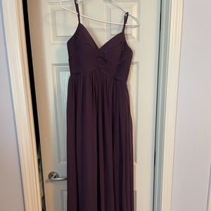 Azazie Alia bridesmaid dress in plum
